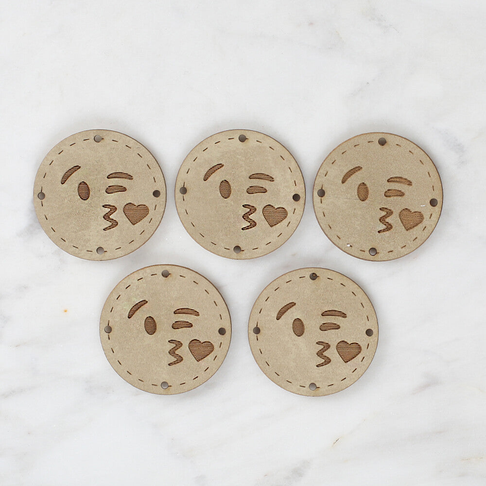 Loren Crafts Figürlü Deri Arma 5 Adet - 1510